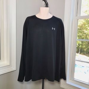 Under Armour Heat Gear Loose Black Performance Top Shirt - Men’s XXL  WORN ONCE